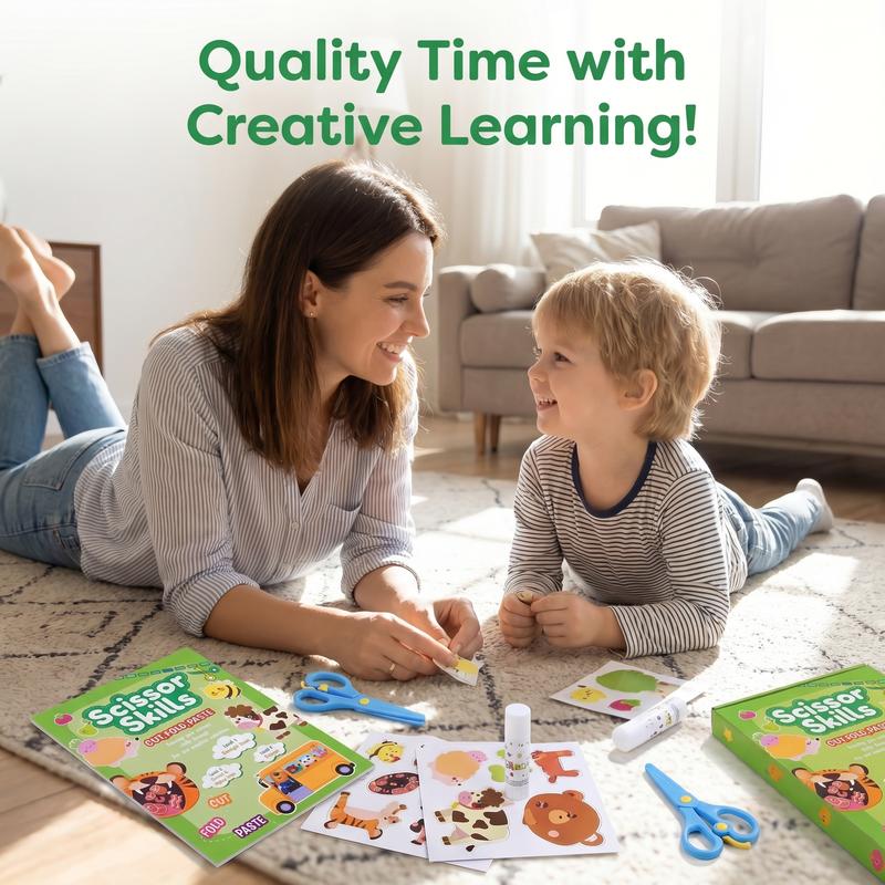 Kinder Schneideübungs-Activity-Book Set