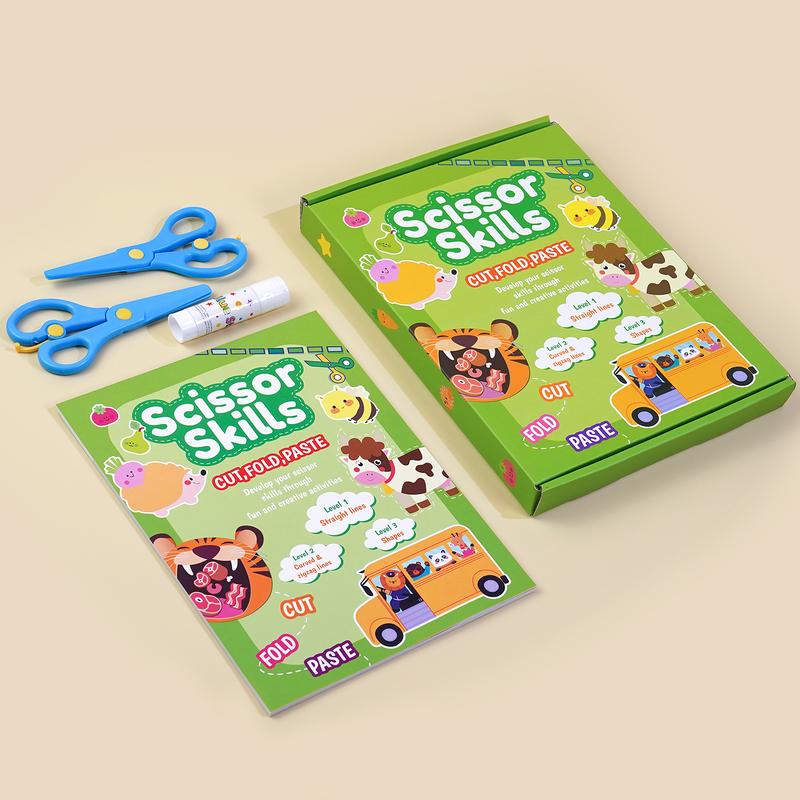 Kinder Schneideübungs-Activity-Book Set