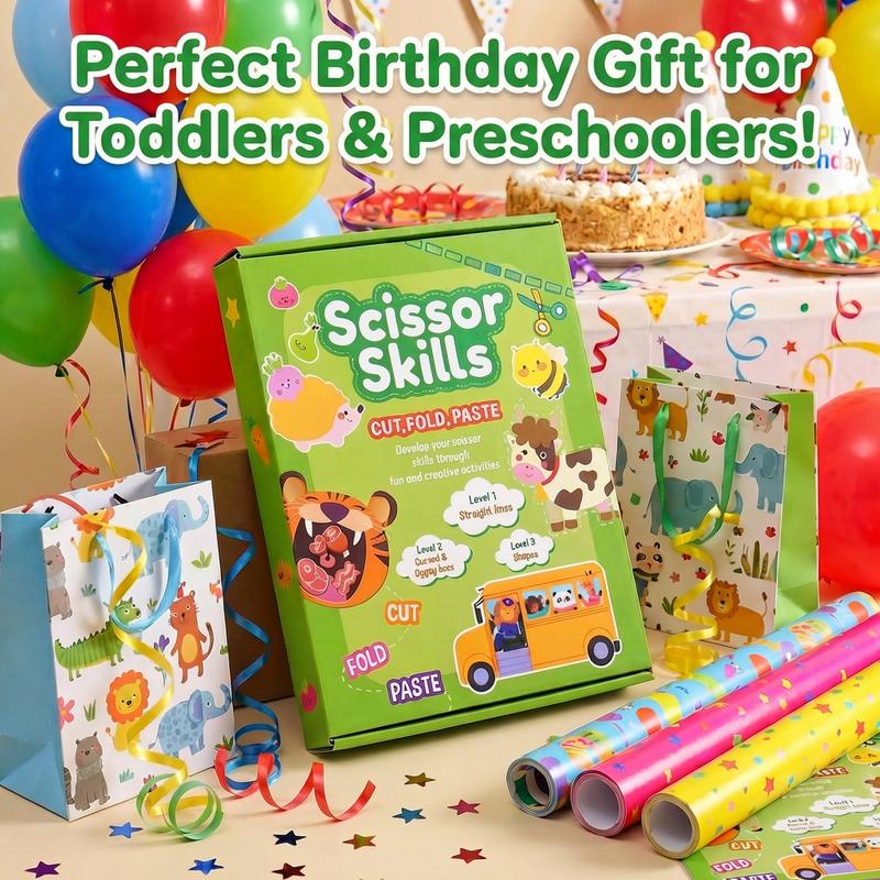 Kinder Schneideübungs-Activity-Book Set