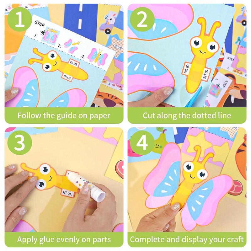 Kinder Schneideübungs-Activity-Book Set