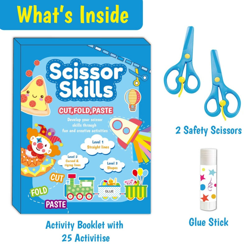 Kinder Schneideübungs-Activity-Book Set