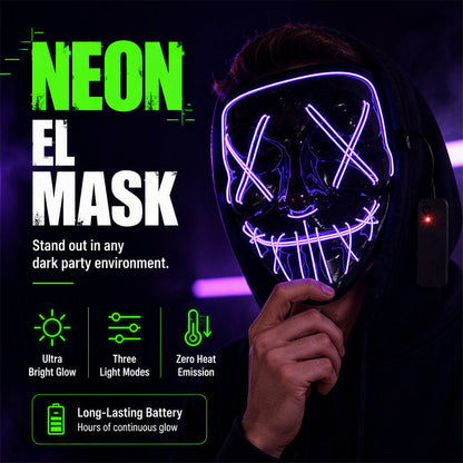 Halloween LED Leuchtmaske