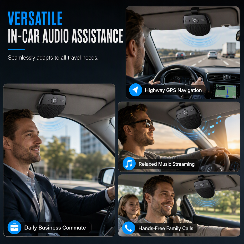 🚗 Jetzt 50 % Rabatt ✨ SP11 Sonnenblenden-Bluetooth-Freisprecheinrichtung – Freisprechen am Steuer 📞