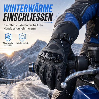 🔥50 % Rabatt🔥Wärmende Motorrad-Handschuhe mit Touchscreen, lange Stulpen, verstellbarer Verschluss, M–XXL ✨