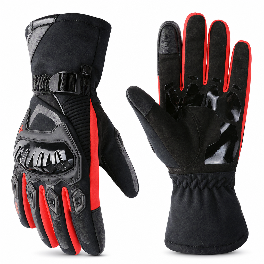 🔥50 % Rabatt🔥Wärmende Motorrad-Handschuhe mit Touchscreen, lange Stulpen, verstellbarer Verschluss, M–XXL ✨