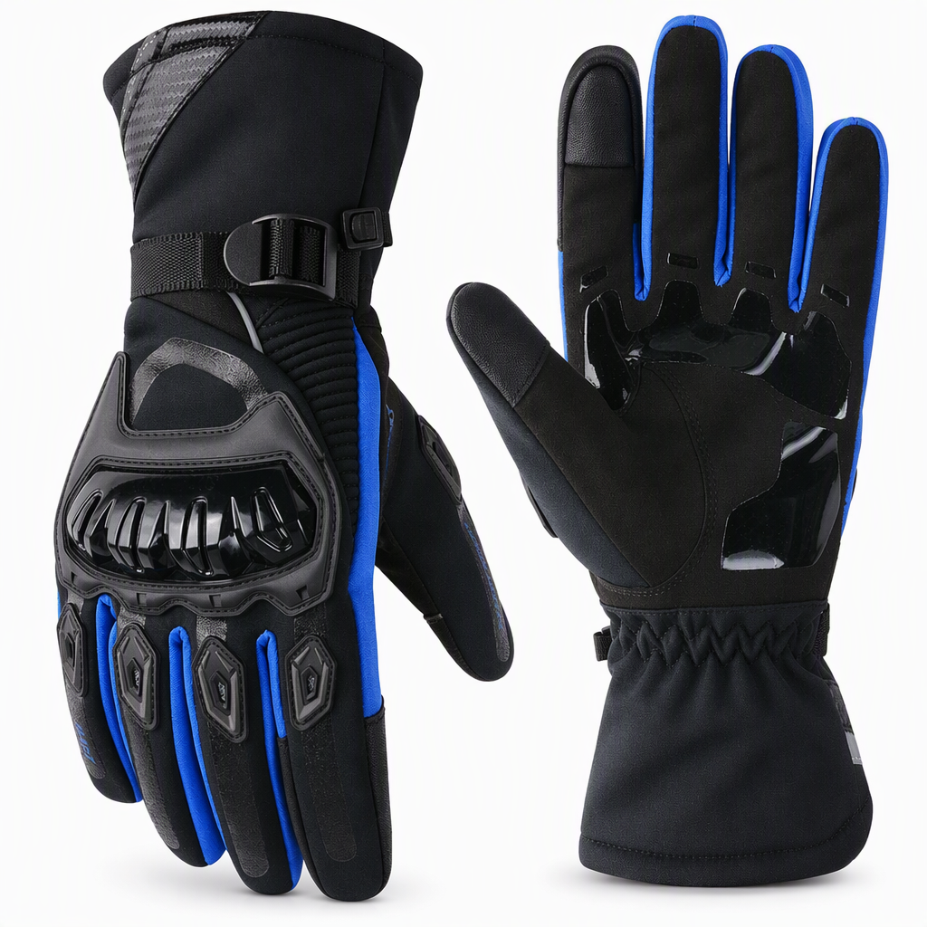 🔥50 % Rabatt🔥Wärmende Motorrad-Handschuhe mit Touchscreen, lange Stulpen, verstellbarer Verschluss, M–XXL ✨