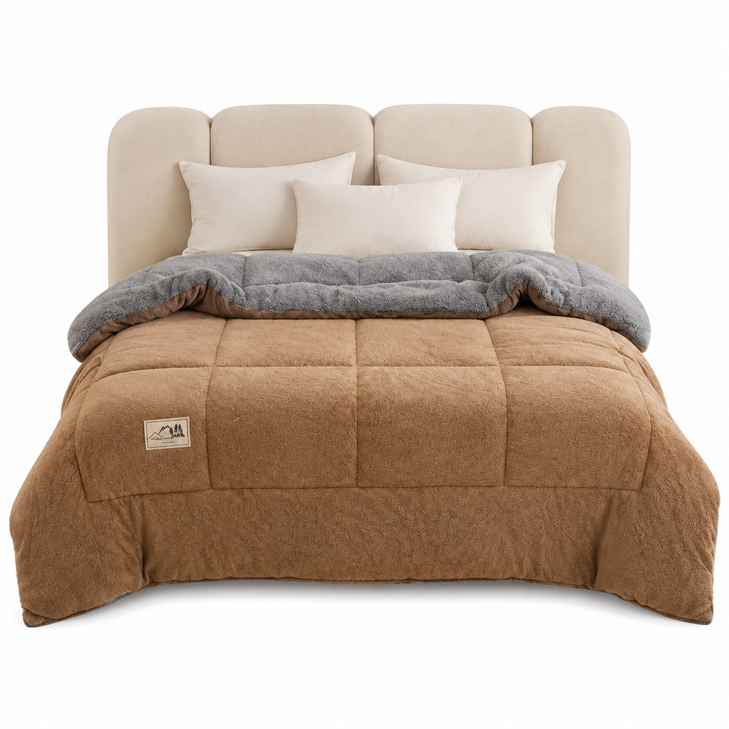 ⏳Begrenzte Zeit 50% Rabatt💥Dicker warmer Winter-Steppdecke aus Schneeflocken-Samt