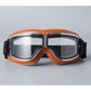📢📢 50 % Rabatt!! ⏰ Retro-Motorradbrille im Vintage-Look – Winddichte Fahrbrille für Cruiser-Helm & Off-Road / Motocross