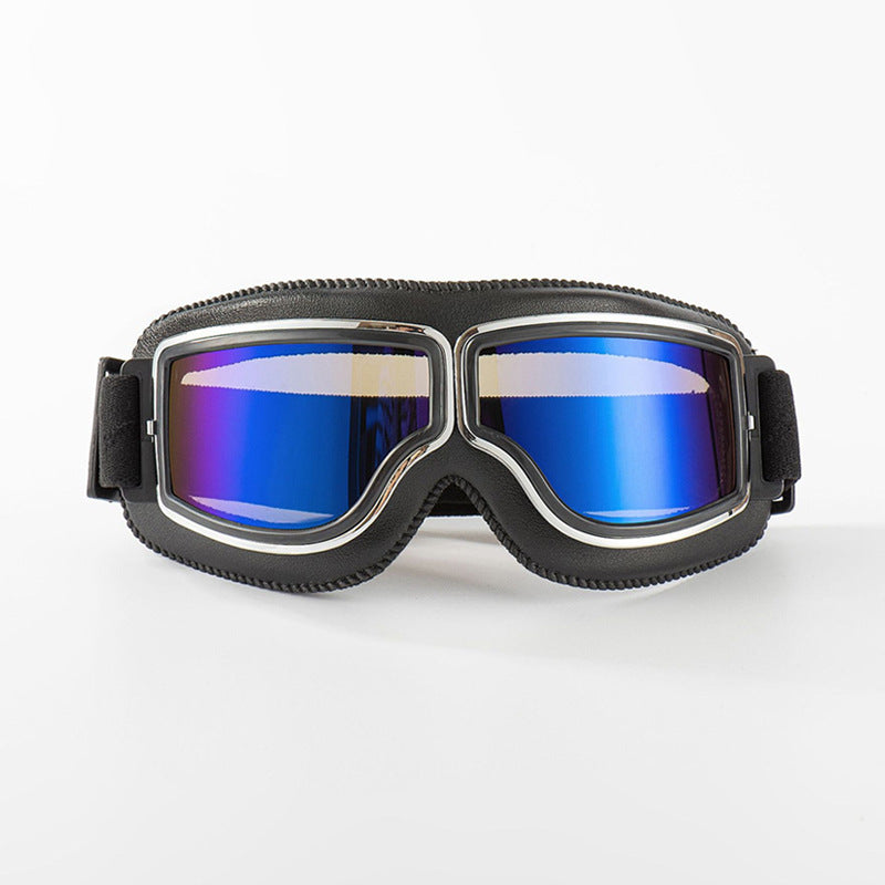 📢📢 50 % Rabatt!! ⏰ Retro-Motorradbrille im Vintage-Look – Winddichte Fahrbrille für Cruiser-Helm & Off-Road / Motocross