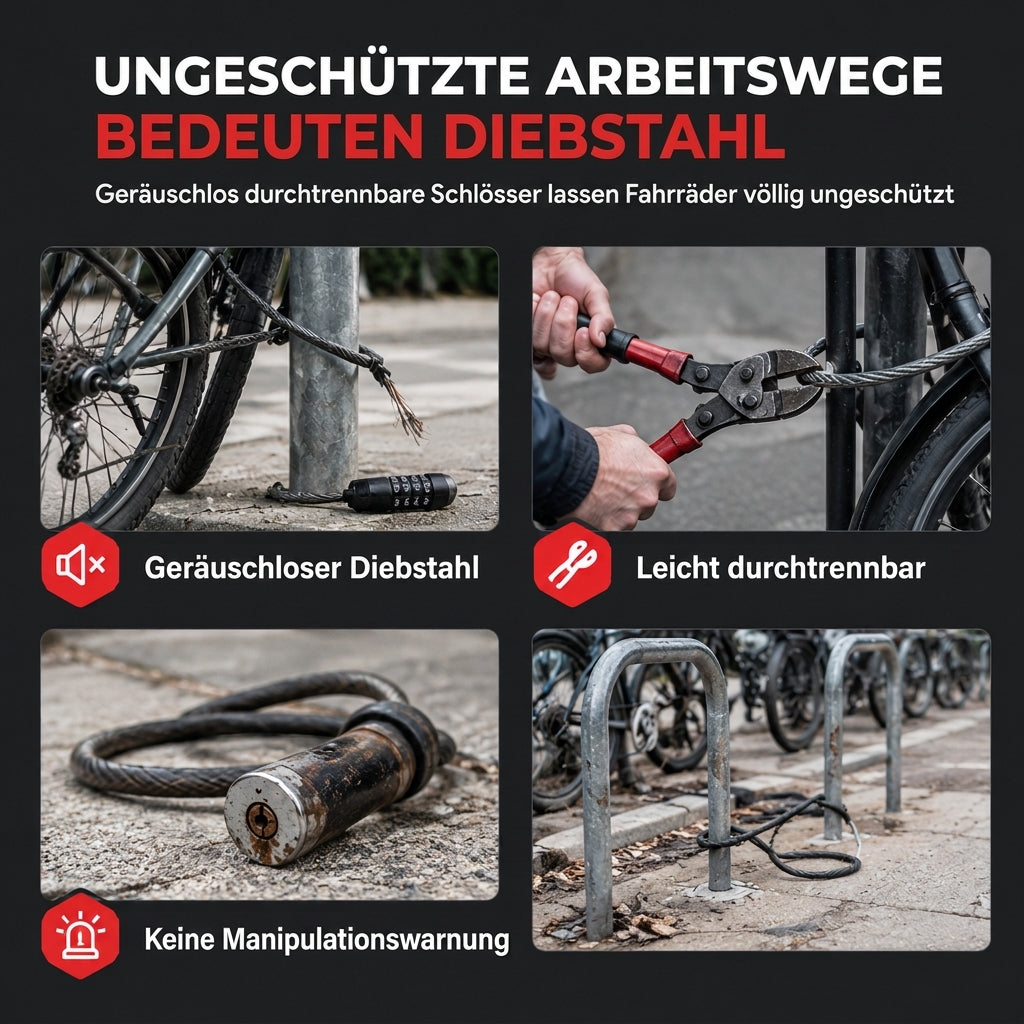 📢📢40% RABATT !!⏰Diebstahlsicherung Scheibenbrems-Alarmschloss für Fahrräder Mountainbikes Motorräder und E-Bikes