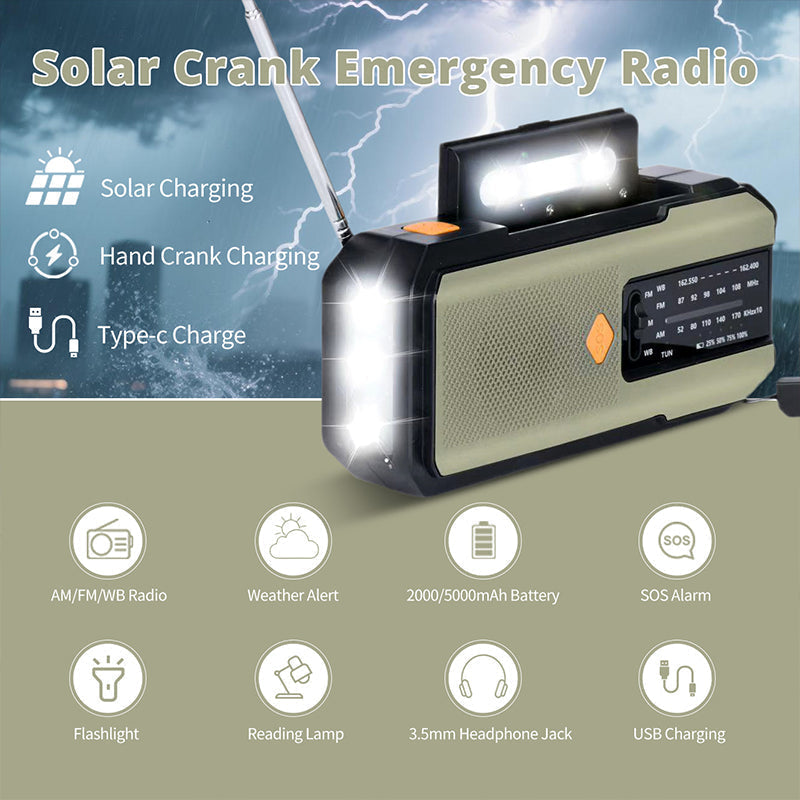 📢 ZEITLICH BEGRENZT 50% RABATT! 🌦️ Solar-Kurbel-Notfallradio mit Wetterempfang – Immer informiert & mit Strom versorgt bei Stürmen, Stromausfällen & Outdoor-Trips ✨
