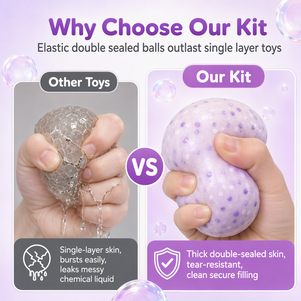 ✨ JETZT 50 % RABATT ✨DIY-Knetball-Bastelset – Squishy-Bälle selbst gestalten-Gcom