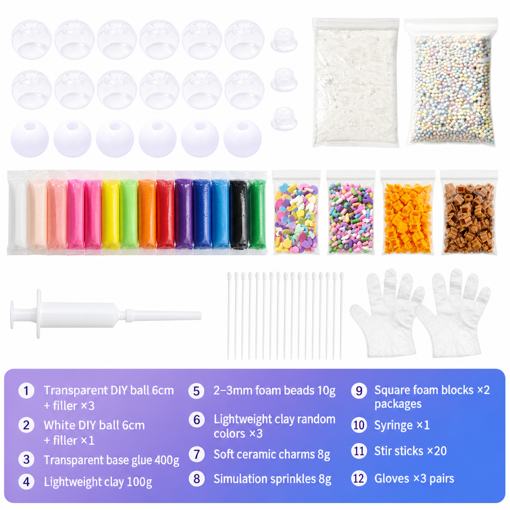 ✨ JETZT 50 % RABATT ✨DIY-Knetball-Bastelset – Squishy-Bälle selbst gestalten-Gcom