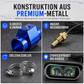 📢📢50% RABATT !!⏰Universelles 12V 24V Horizontal-LCD-Anzeigegerät für elektronische Wassertemperatur und Spannung, mit 32mm T-Stück-Adapter