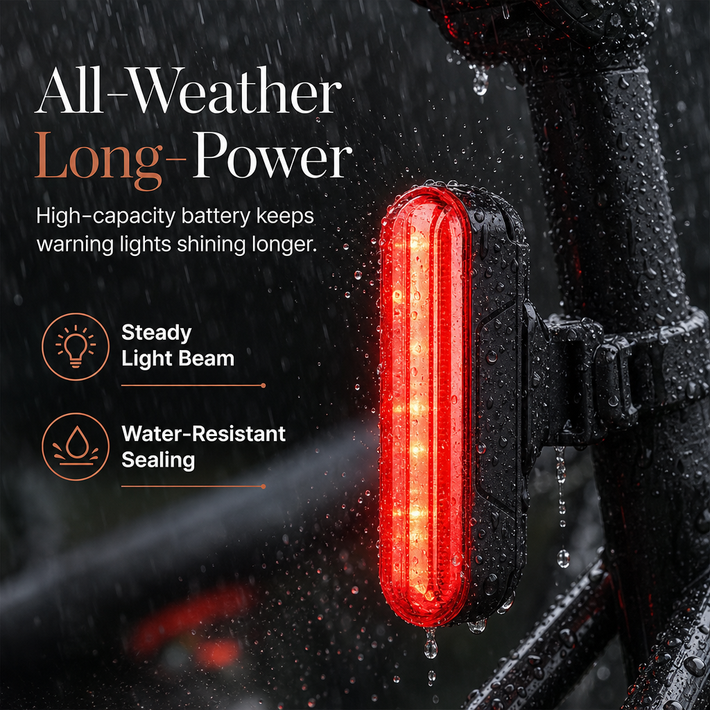 📢📢 50% RABATT🚴Intelligentes Fahrrad-Rücklicht mit Bremslicht-Sensor & Laser-Warnfunktion