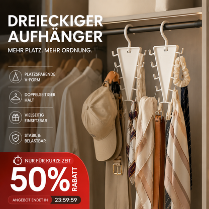 🔥 Alles kaufen & mehr sparen 🎁 1 kaufen, 3 Stück 🛒Multifunktionaler dreieckiger Kleiderschrank-Organizer