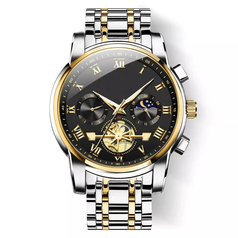 Luxusdesign Dodecagon Quartz Watch Neues multifunktionales Männer -Armbanduhr